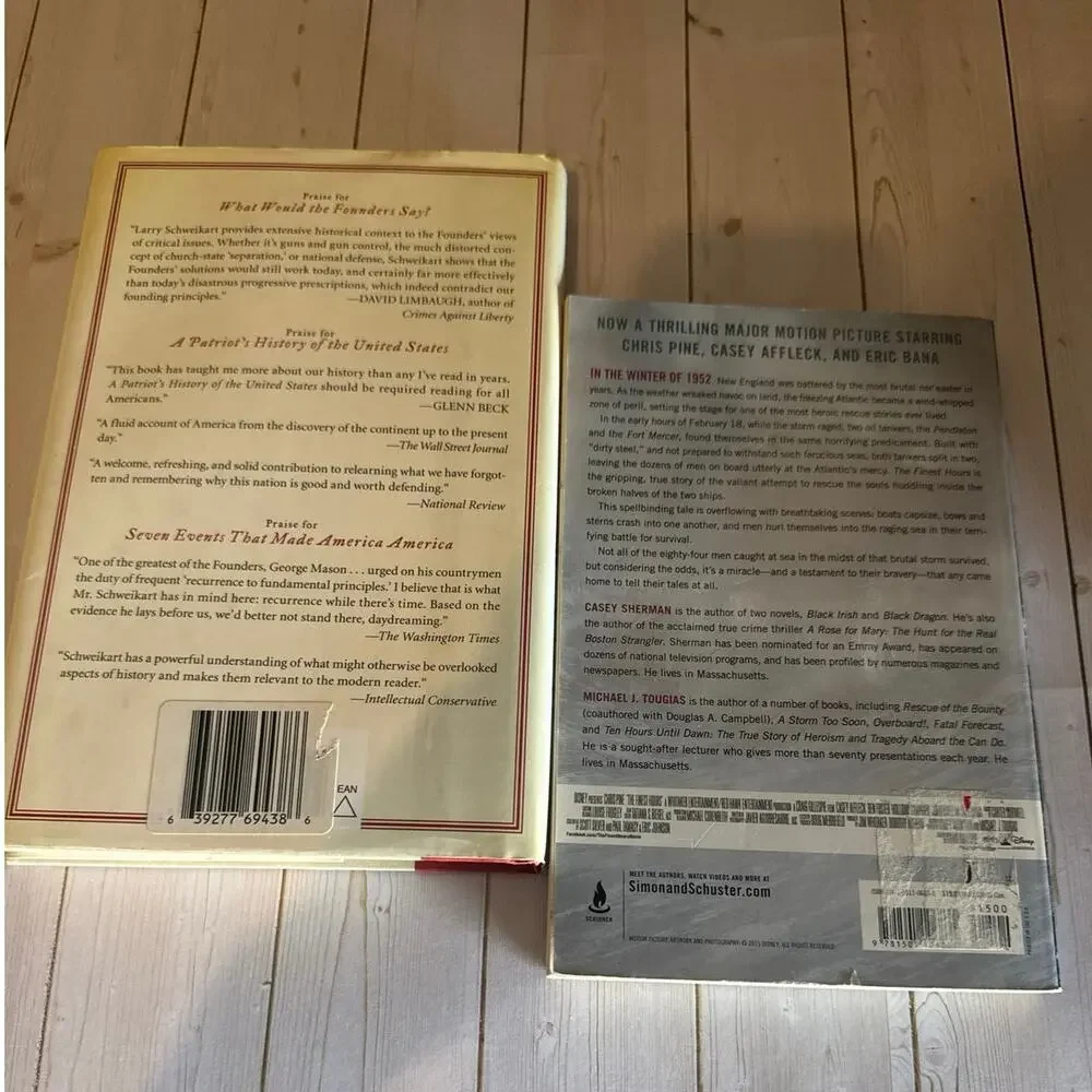 Non-Fiction/History Book Bundle: What Would the Founders Say? & The Finest Hours